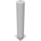 Barrier bollard | Steel tube  273 x 5 mm | stationary | for dowel fixing | hot-dip galvanized | total length: 1500 mm | with welded steel cap